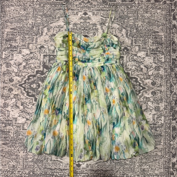 Astr Blue and Green Floral Mini Dress - Picture 14 of 15